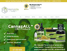 Tablet Screenshot of hemplifetoday.com